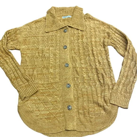 Sonoma Women’s Gold  Button Down Cardigan Sweater XS - Picture 9 of 9